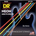 DR_Neon_NMCB5-45_Jeu de 5 cordes multicolores pour Guitare Basse électrique