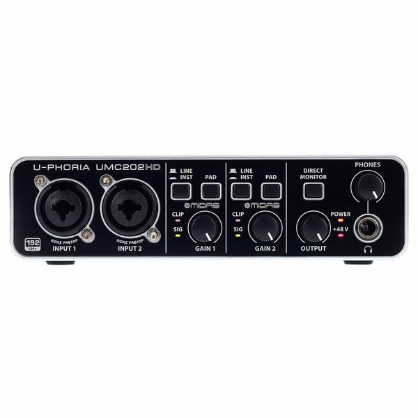 Behringer_U-Phoria_UMC202HD_Carte Son Professionnelle