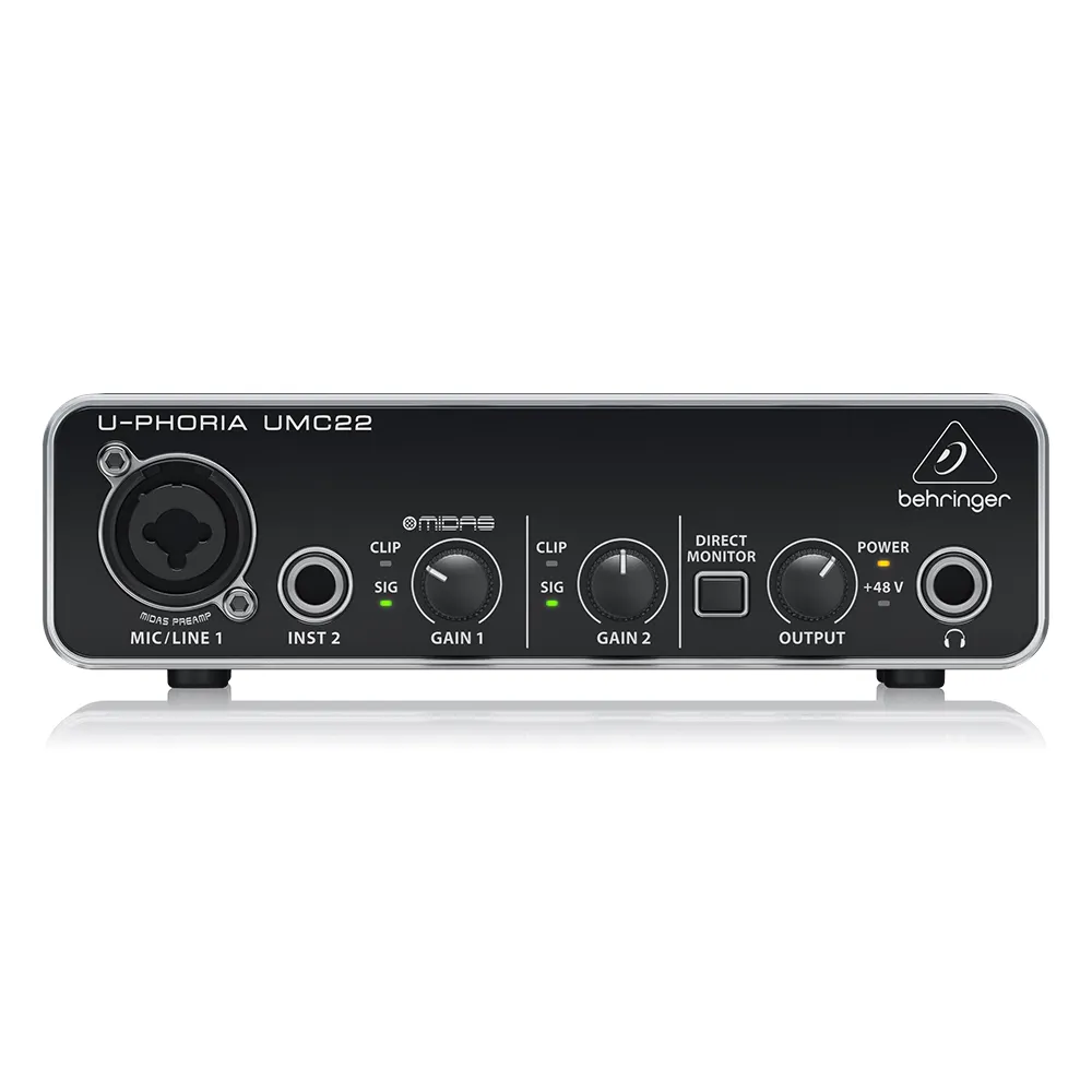 Behringer_U-Phoria_UMC22_Carte Son Professionnelle solo