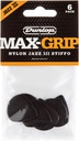 Dunlop_Max Grip_Jazz III_Jeu de 6 médiators en fibre de carbone (1,38mm)