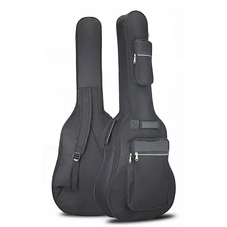 TZ15289_Housse pour guitare électrique (Solo)/Acoustique à double bandoulière réglable