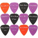 Harley Benton_Nylon071_Jeu de 12 médiators multicolores épaisseur 0,71mm