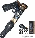 NEFELIBATA_TZ03_Sangle Peau de Serpent en CUIR pour Guitares Basse, Electrique et Acoustique Professionnelle