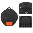 TZ6045NR_Housse à Dos de Caisse Claire avec Poche de rangement 3 paires de Baguettes_13''/14"/15"