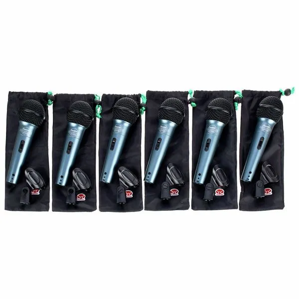 Superlux_Eco_88_Set de 6 Microphones à fil dynamique