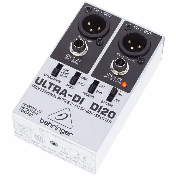 Behringer_DI20_Boîte de direct active 2 canaux