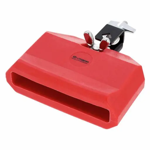 Cloche Percussion Bleue - Accessoire Batterie Avec Baguette Et Fixation Réglable