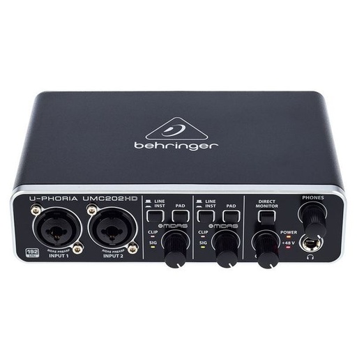 Behringer_U-Phoria_UMC202HD_Carte Son Professionnelle à 2 canaux